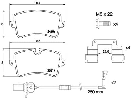 BREMBO P 85 157 Bremsbeläge