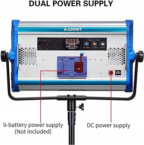 Yidoblo A-2200IIT LED Video Panel Ultra Helle Bi-Color 100W, 10 Beleuchtungseffekte, 3200K-5500K Hig