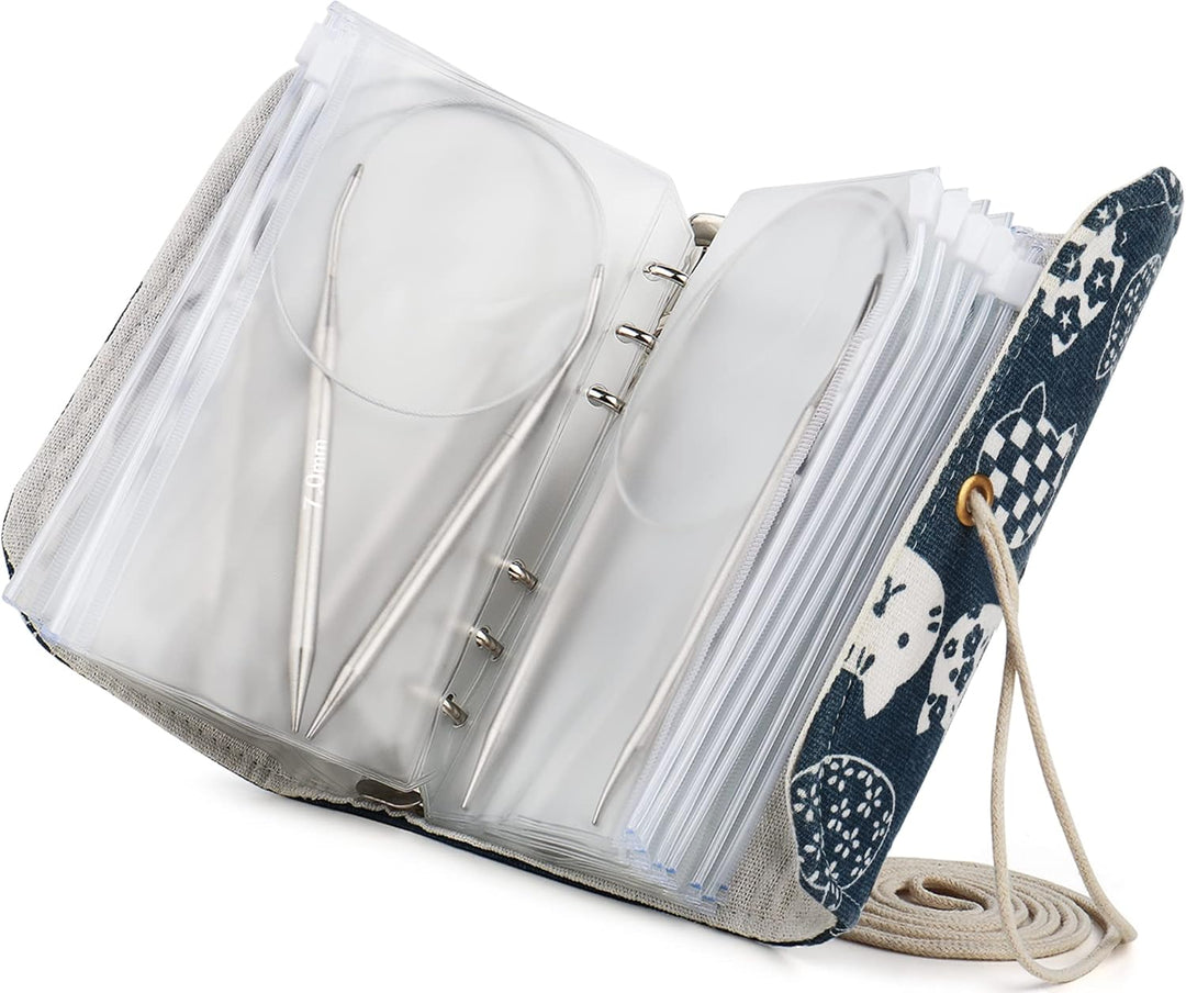 Coopay Rundstricknadel Set mit Exquisit Etui, Edelstahl Stricknadeln Rundstricknadel 60 cm, Metall R