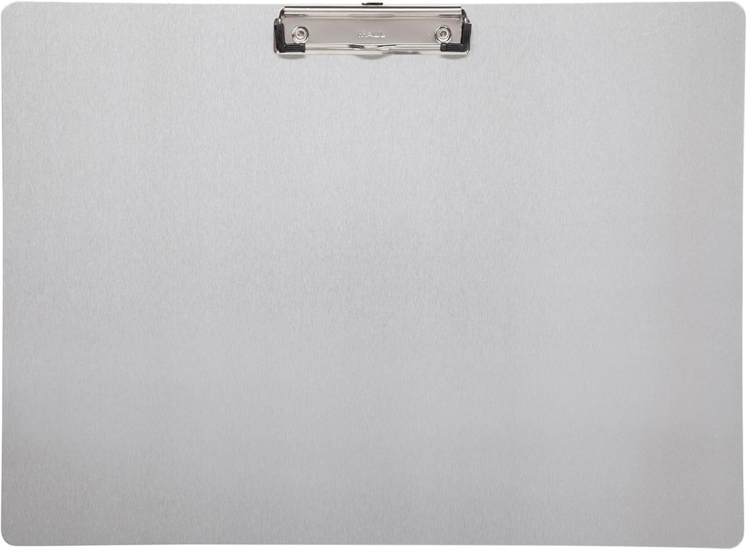 MAUL Klemmbrett Aluminium A3 Schreibunterlage zum Aufhängen mit Bügeklemme 8 mm Clipboard zum Schrei