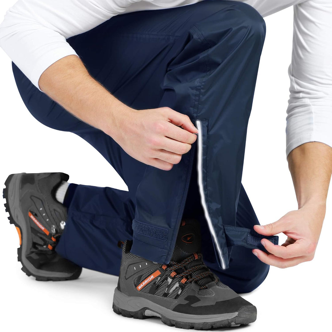 33,000ft wasserdichte Regenhose für Herren Leichte Regenhose Winddichte Outdoorhose zum Wandern Camp