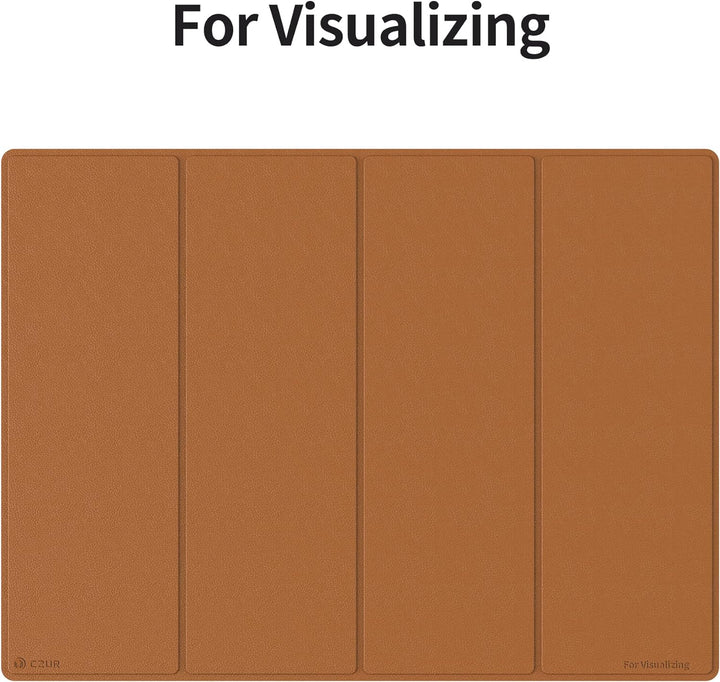 CZUR Doppelseitige Matte für Fancy S Pro, DIN-A3 Matte aus PU & Samt-Material, Faltbarer Scanhelfer