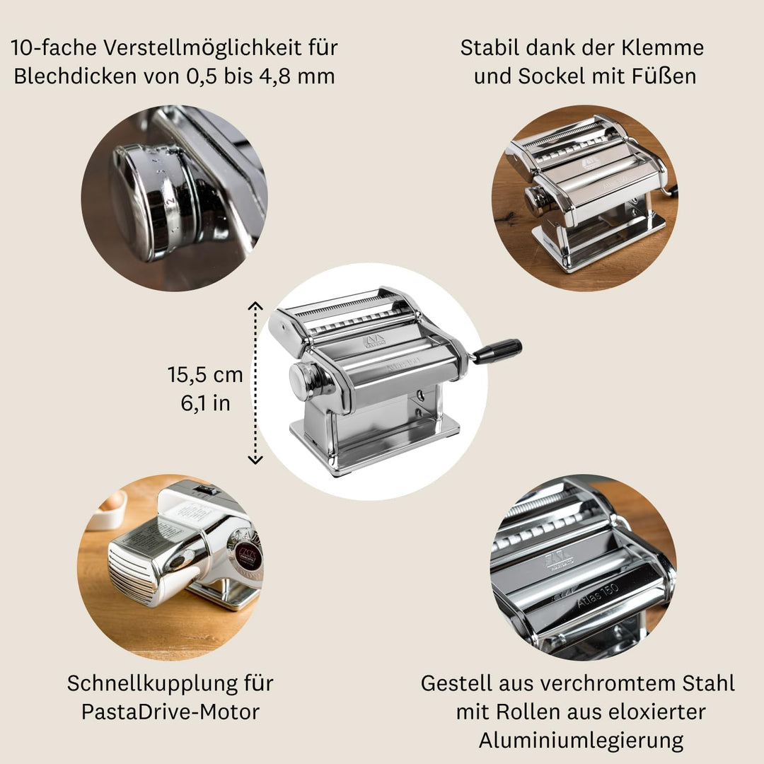 Nudelmaschine Marcato Multipast (1er Pack), Nudelmaschine, single