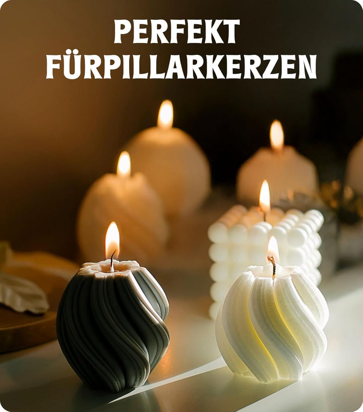 BOYUJK Sojawachs Flocken für Kerzen 4kg, Premium Natürlich Kerzenwachs, 100% Sojawachs für die Kerze