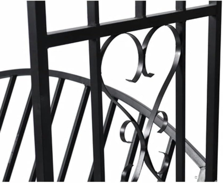 Tidyard Gartenbank Sitzbank Mit Rosenbogen Rankhilfe, Mit Sitzbank Deko-Gartenbank Torbogen Rankgitt