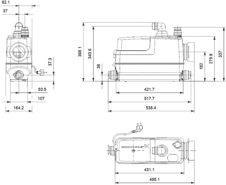 Grundfos sololift 2 – Aktenvernichter Sololift2 cwc-3 1 x 230 V
