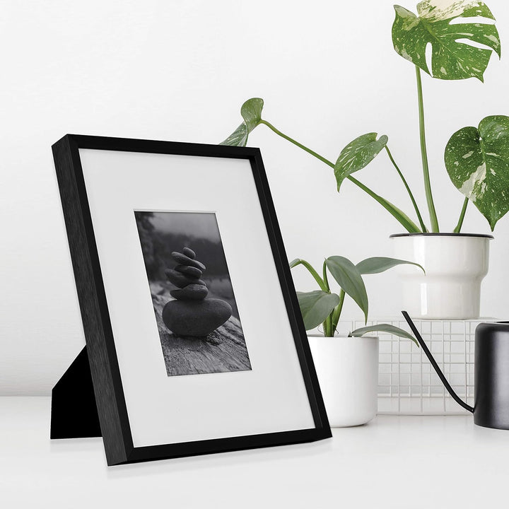 MCS Foundry Gallery Wandrahmen Galeriewandrahmen, schwarz, 8 x 10 in matted to 4 x 6 in 8 x 10 in ma