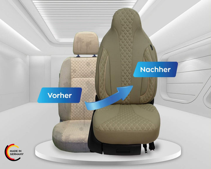 BREMER SITZBEZÜGE Mass Piloten Auto Schonbezüge kompatibel mit BMW 3er E90 & E91 Fahrer & Beifahrer