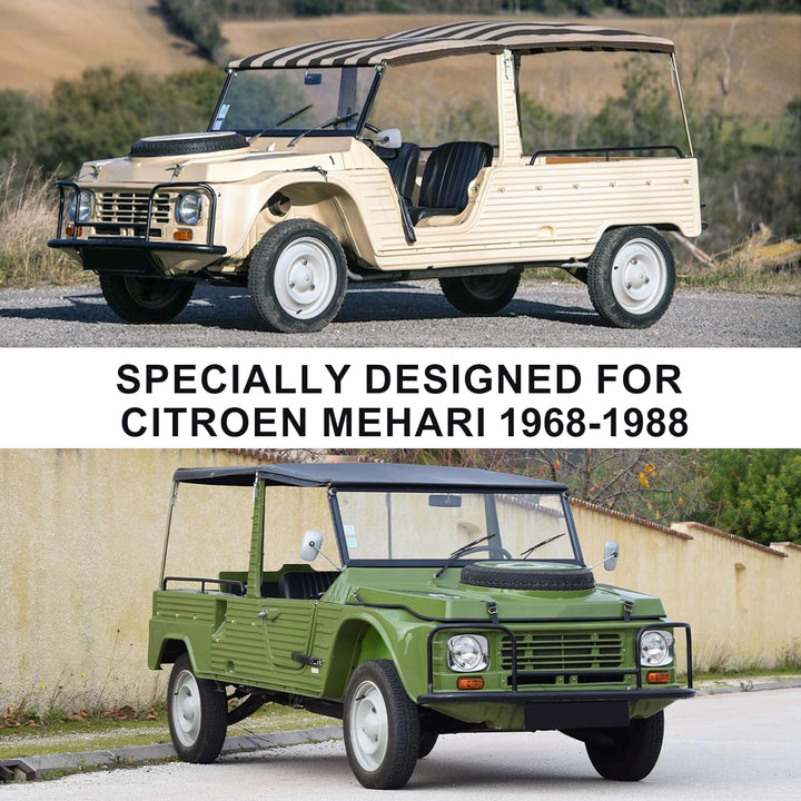 Autoabdeckung Passend für Citroen Mehari 1968-1988, wasserdichte Vollgarage Autoplane mit Reissversc