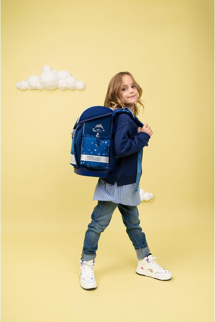 Belmil 403-13/AG/S Schulranzen Set 4 - teilig (Dolphins)