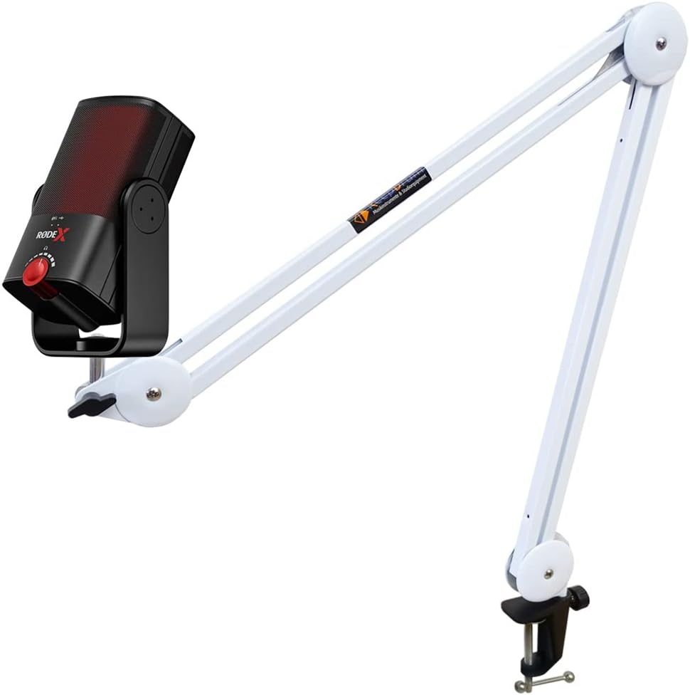 Rode X XCM-50 USB-Kondensatormikrofon + keepdrum MS138 Gelenkarm-Stativ Weiss