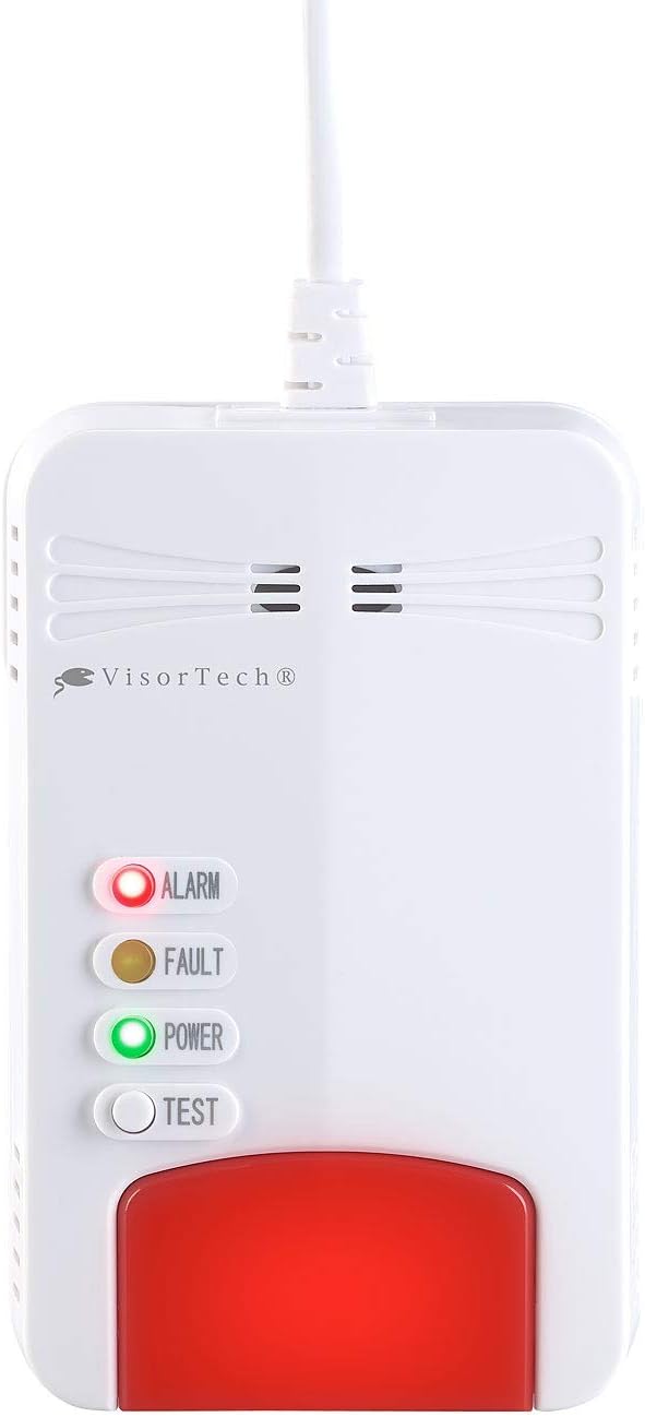 VisorTech Gasmelder Erdgas WLAN: Smarter Multi-Gasmelder für haushaltsübliche Gase, WLAN & App, 85 d