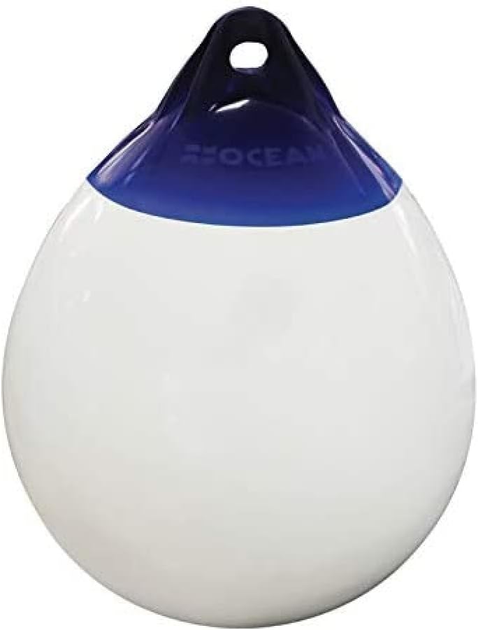 Ocean Fender rund - blau/weiss weiss / blau R4 (Ø 52 x 68cm), weiss / blau R4 (Ø 52 x 68cm)