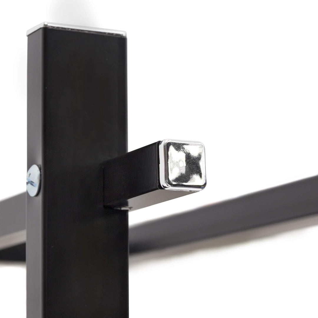 Relaxdays Handtuchständer mit 2 Handtuchstangen in U-Form HBT 82 x 44 x 28 cm Handtuchhalter stehend