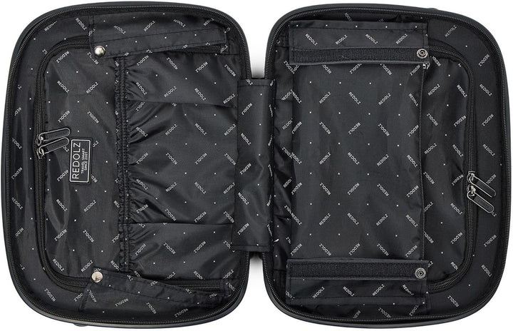 REDOLZ Hartschalen Koffer-Set-2-teilig | S Trolley 40 x 23 x 55 cm mit Laptopfach & Dehnfalte - 3,2