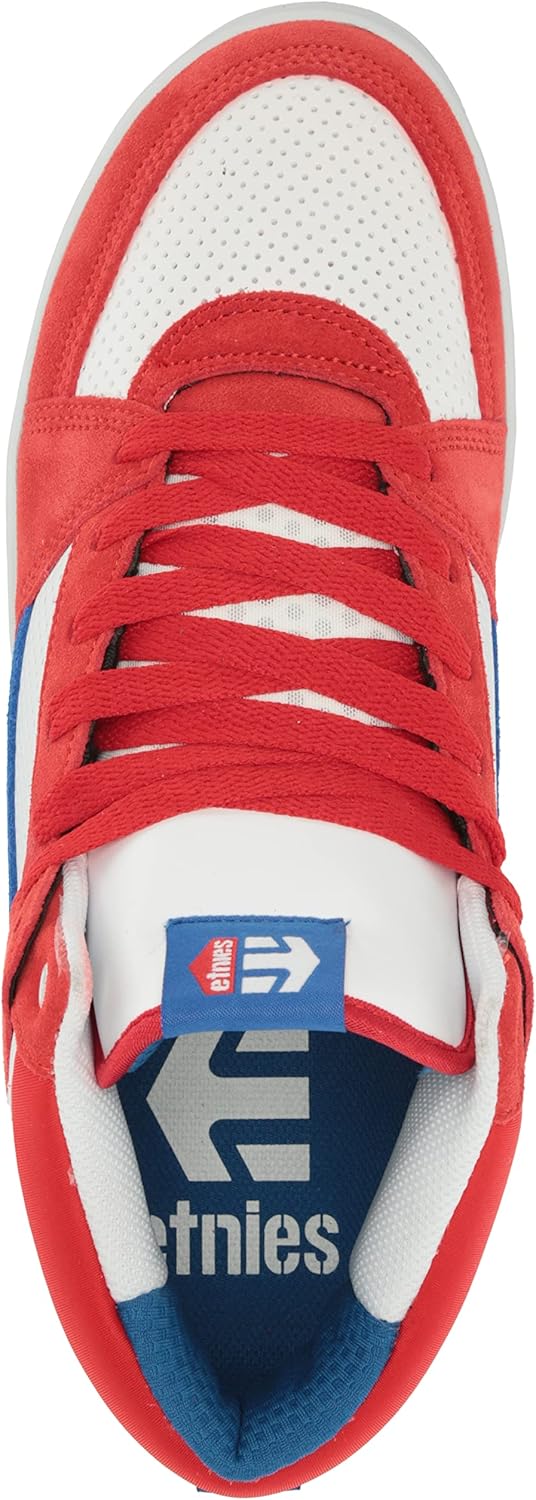 Etnies Herren Mc Rap Hi Top Skateschuh Skate-Schuh 42.5 EU Rot Weiss Blau, 42.5 EU Rot Weiß Bla