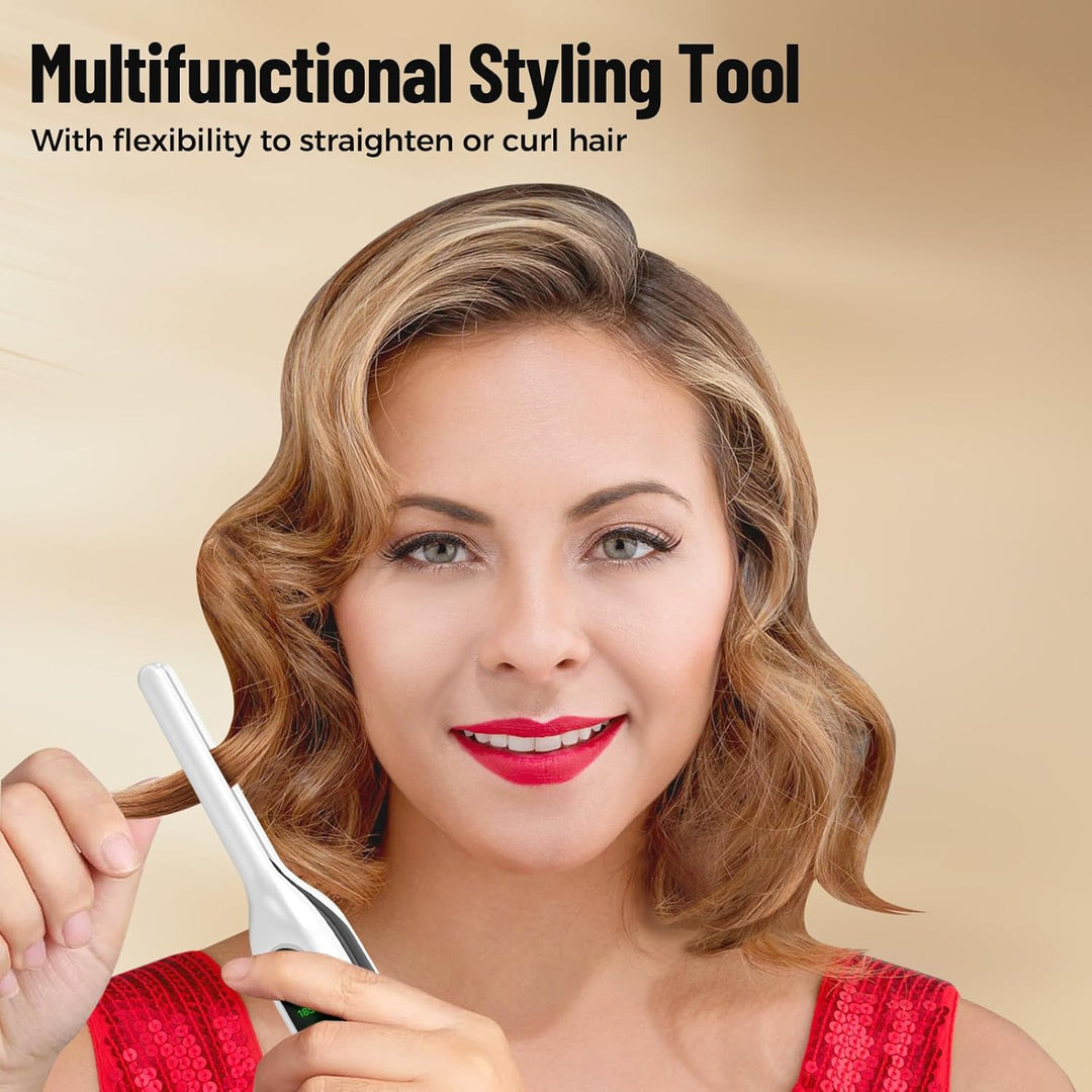 SUNMAY Voga Mini Glätteisen Kabellos für kurzes Haar, Bleistift Glätteisen für Pixie Cut, tragbarer