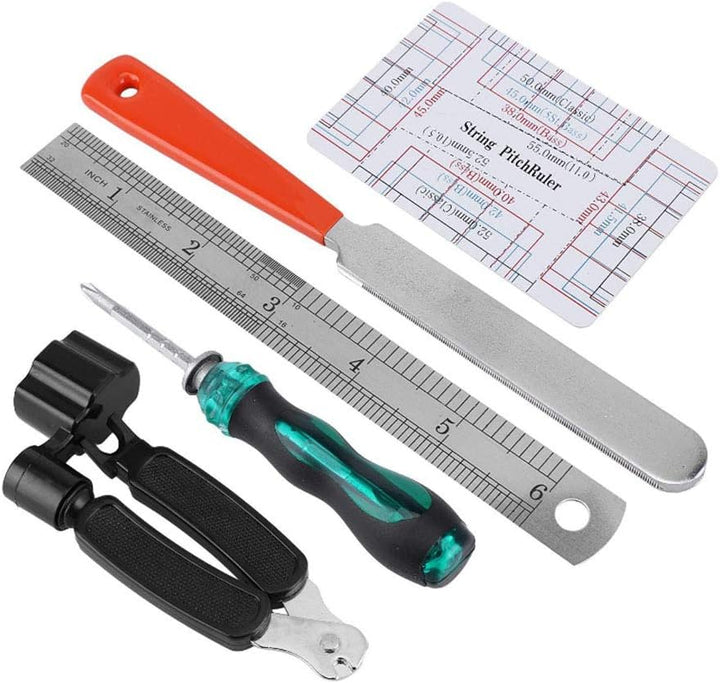Gitarre Reparatur Kit, Gitarren Pflegeset Reinigungs Konfiguration Reinigung Wartung Werkzeuge Set W