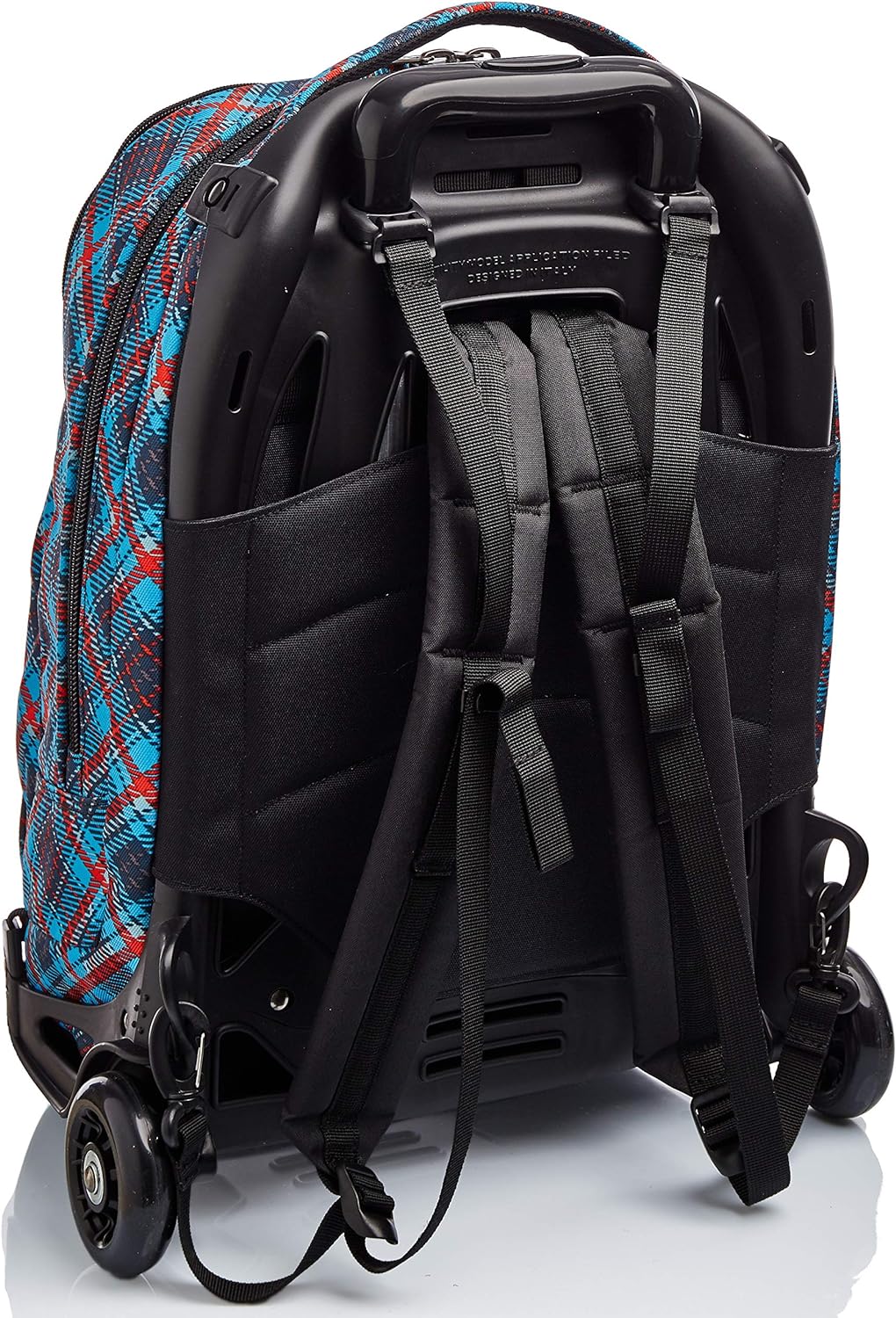 Invicta TROLLEY, Rucksack mit Trolleyfunktion, 3 in 1, Schulranzen mit Rollen, Abnehmbarer Rucksack,