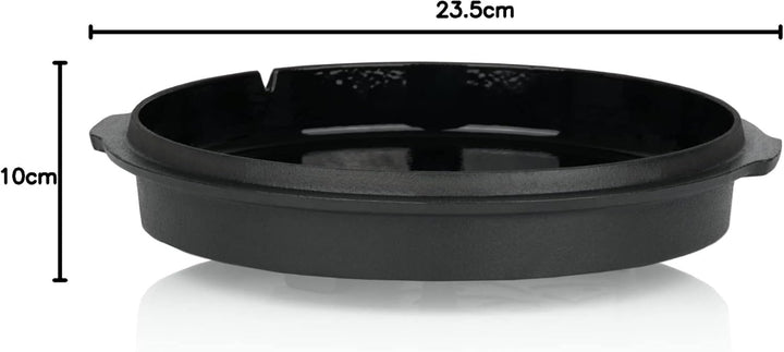 BBQ-Toro Dutch Oven Emaille Serie | Emailliert 4,2 Liter | Gusseisen Kochtopf mit Füssen | Bräter mi