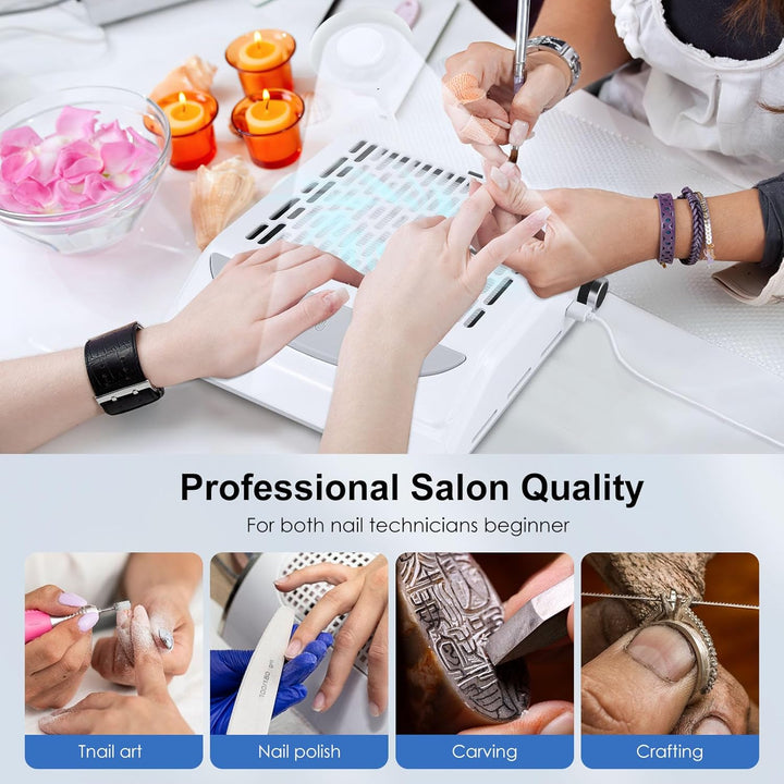 Staubabsaugung Für Nägel Mit Filter,Staubabsaugung Für Nägel 100W,Mit Led Licht,Nagelstaubsauger,Wie