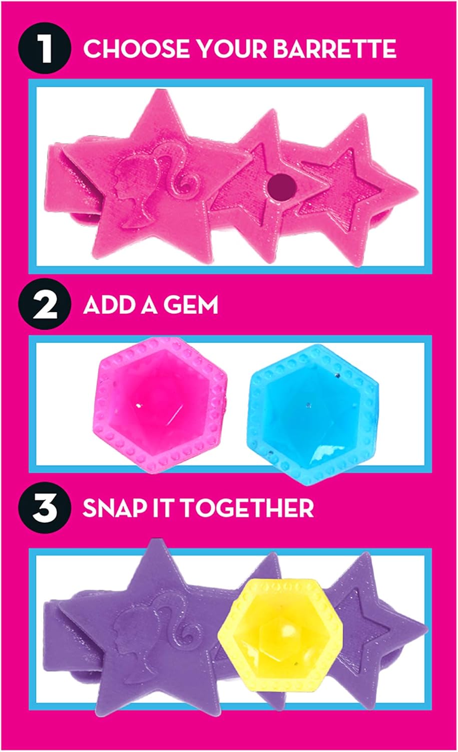 Just Play Barbie Blondes Haar Frisierkopf 20cm mit 20 Zubehörteilen für Styling-Spass, ab 3 Jahren