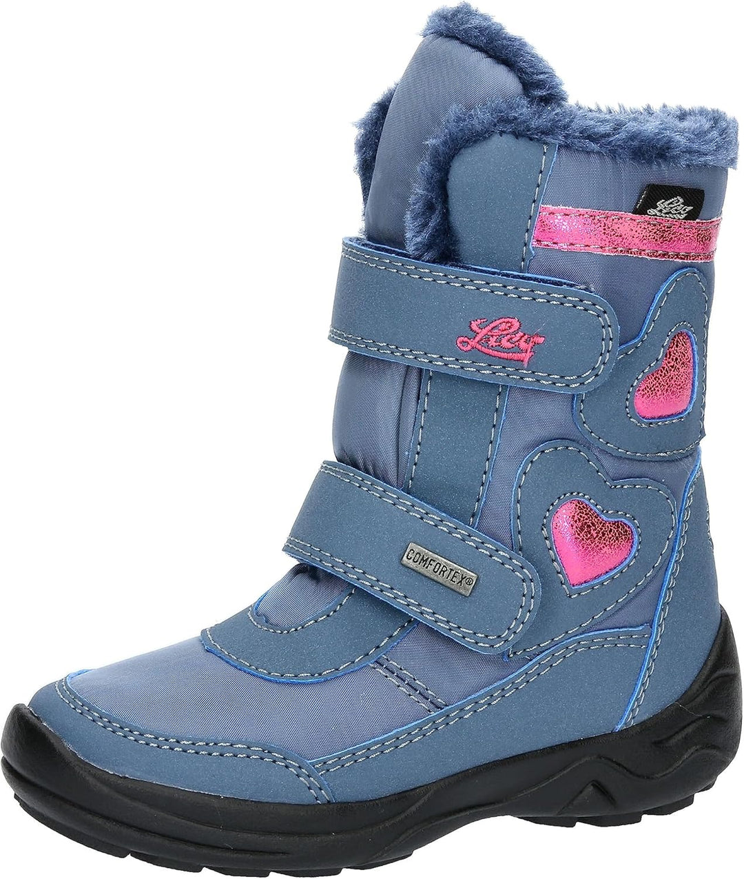 Lico Mädchen Ingra V Schneestiefel 26 EU Blau Pink, 26 EU Blau Pink