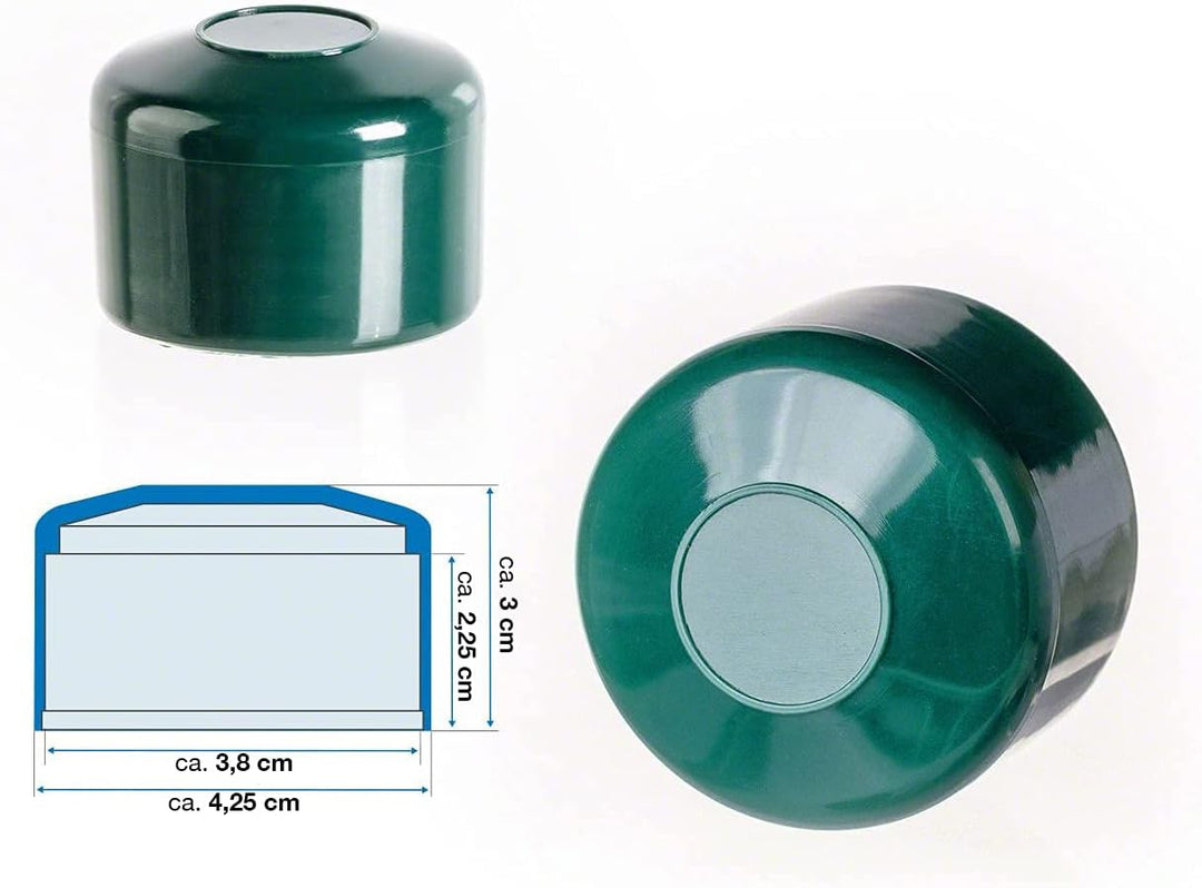 HaGa® Abdeckkappe 50 Stk. für Kunststoffpfähle Ø 3,8cm Zaunkappe Schutzkappe