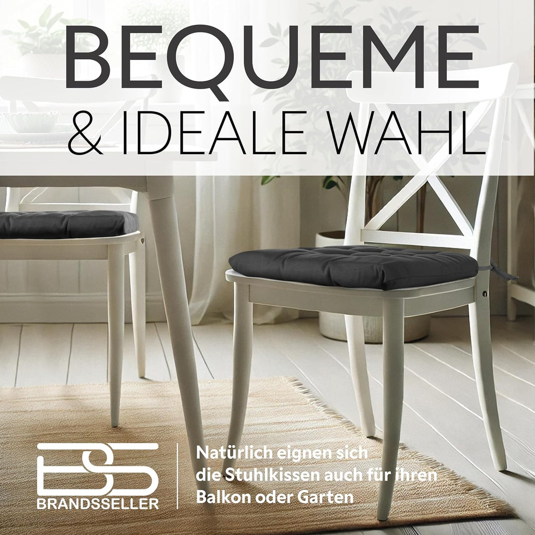 Brandsseller Sitzkissen Dekokissen Stuhlkissen Zierkissen Gartenkissen 9er Steppung - Grösse: ca. 40