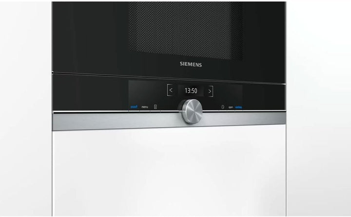 Siemens BE634RGS1 iQ700 Mikrowelle / 900 W / 21 L Garraum / LED-Innenbeleuchtung / Edelstahl