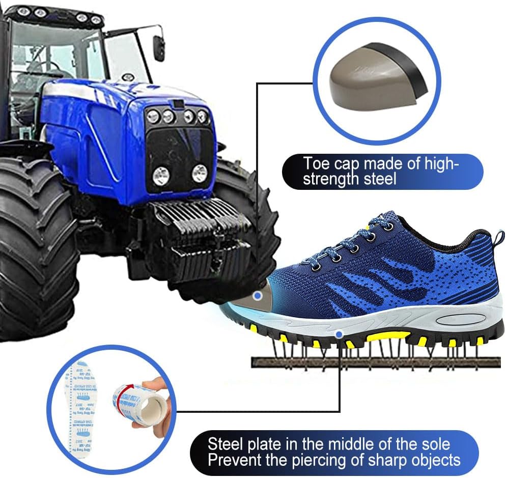 Sicherheitsschuhe Arbeitsschuhe S3 Herren Damen mit Stahlkappe Arbeit Schuhe Frauen Sicherheit Sneak