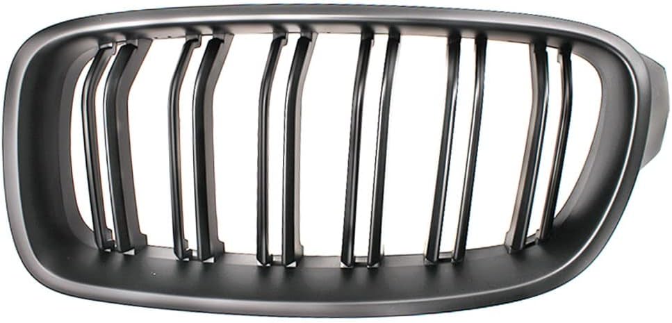 HZTWFC Sportgrill Grills Nierengitter Dual Slat Mattschwarzer Frontstossstangengrill für BMW 3er F30