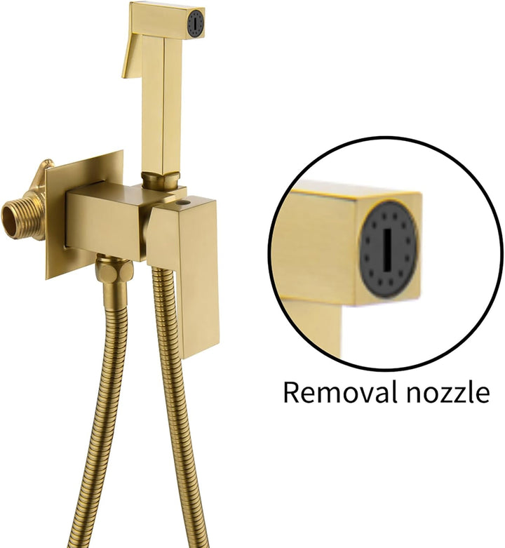 ESOP Bidet Handbrause Toilette Gebürstetes Gold Messing Bidet Handbrause Sprayer für Bidet Armaturen