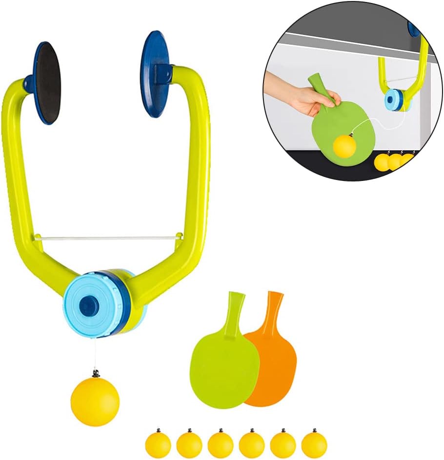 SPORTARC Tischtennis Trainer, Tragbares Tischtennis-Set Mit 2 Schlägern Und 5 Übungsbällen Für Selbs