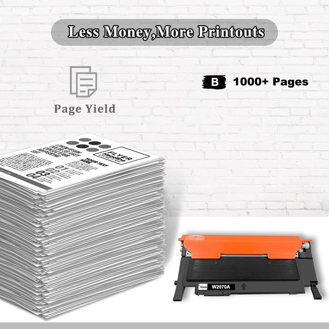 TOPRINT【mit Chip Kompatible Tonerkartusche W2070A 117A Schwarz 1000 Seiten für HP Color Laser 150a 1
