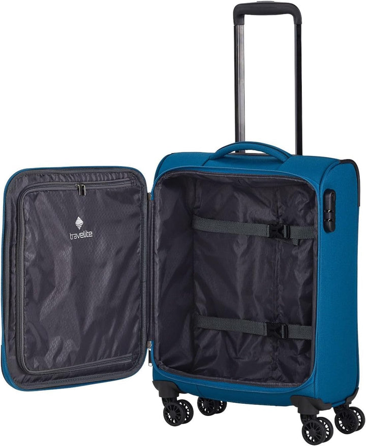 travelite 4-Rad Koffer Set Weichschale, Grössen L/M/S, Serie CHIOS Trolley Set in zeitloser Optik, H