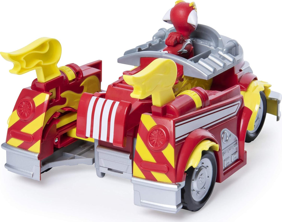 PAW PATROL 6053686 Mighty Pups Super Paws - Marshalls verwandlungsfähiges Powered Up Fahrzeug mit Fi