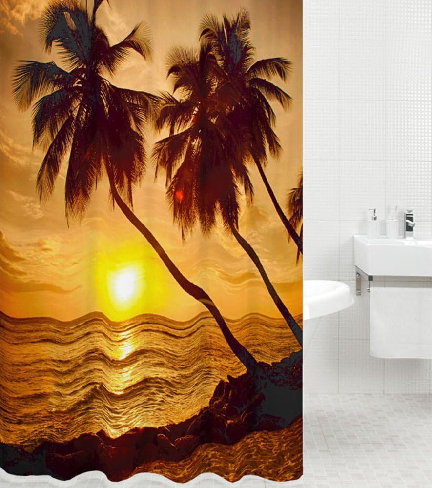 Duschvorhang, viele schöne Duschvorhänge zur Auswahl, hochwertige Qualität, inkl. 12 Ringe, wasserdi