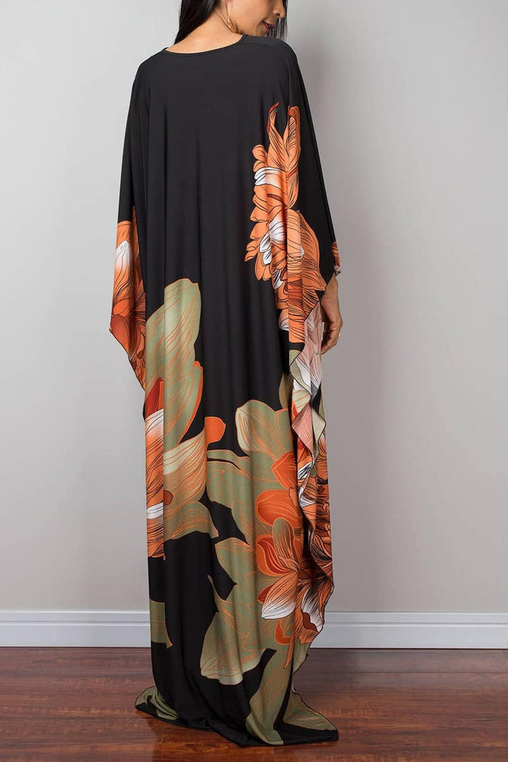 YouKD Frauen Sommer Lange Kaftan Maxi Bohemian Kleid Strand Vertuschungen Bikini Robe Loungewear One