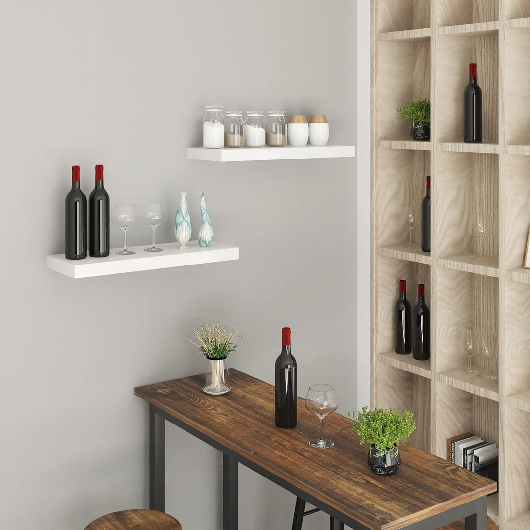 WOLTU Wandregal Volato Set von 4 Regalen Wandboard freischwebend Schweberegal CD DVD Regal Bücherreg