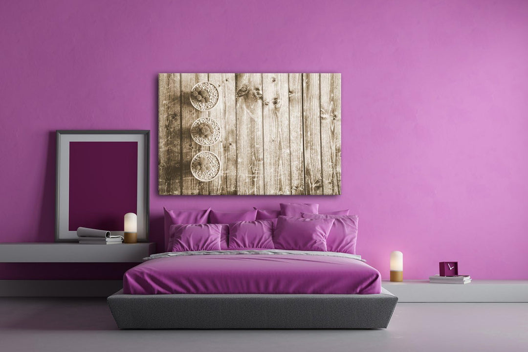 deyoli winzige Kakteen Format: 80x60 Effekt: Sepia als Leinwand, Motiv fertig gerahmt auf Echtholzra