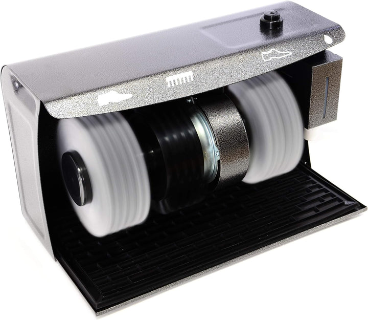 Nipach Schuhputzmaschine Schuhputzautomat Polierer Schuhbürste Poliermaschine Schuhputzer 3 Bürsten,