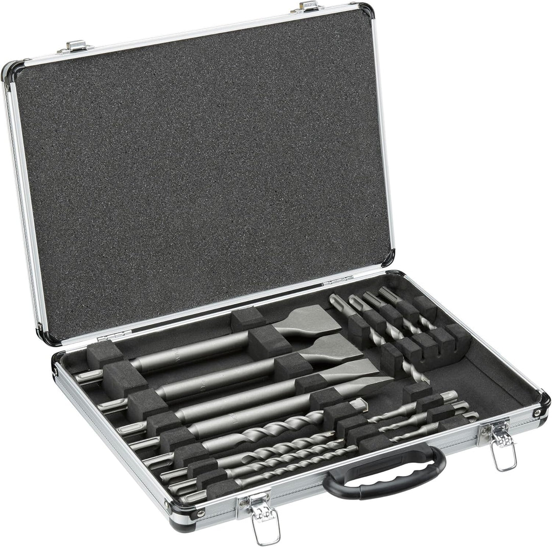 Dewalt SDS-plus Meissel und Bohrer-Set (4x Flachmeissel, 1 Spitzmeissel, 10 Bohrer, für Bohrarbeiten