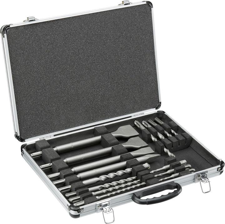 Dewalt SDS-plus Meissel und Bohrer-Set (4x Flachmeissel, 1 Spitzmeissel, 10 Bohrer, für Bohrarbeiten