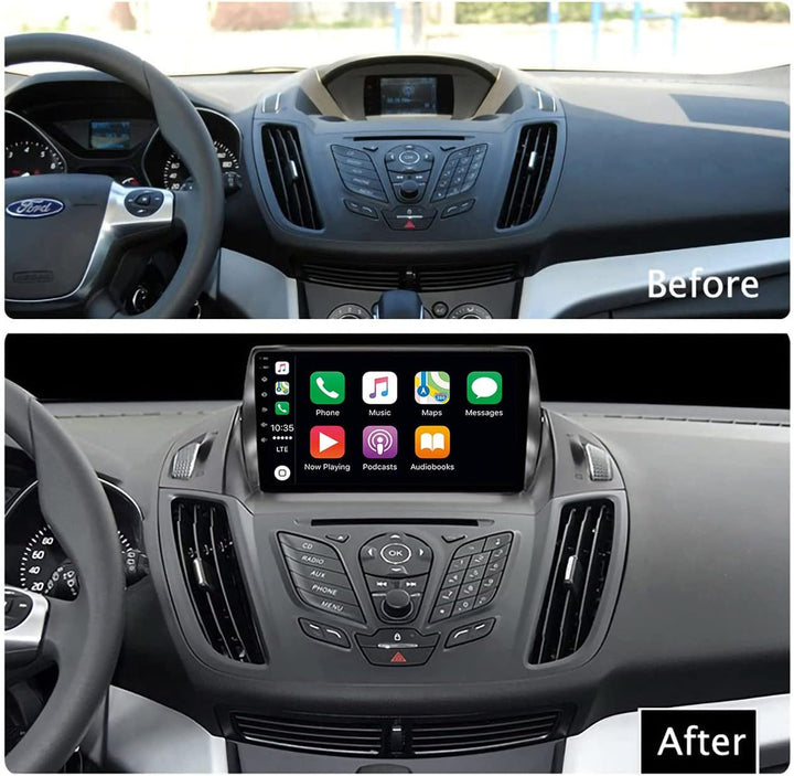 YUNTX Android 10 Autoradio Fit für Ford Kuga (2013-2017) - 2G / 32G - GPS 2 Din - KOSTENLOSER Rückfa