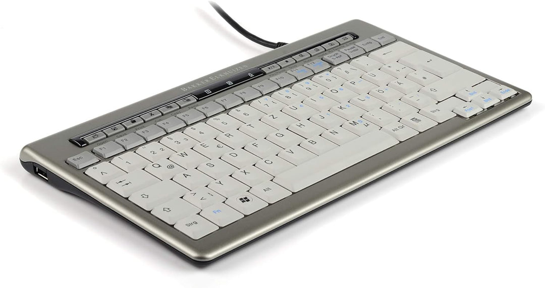Bakker Eikhuizen KEYBSAT1HY Saturnus 840 Design S-Board Mini Tastatur mit Nummernblock (QWERTY, 10-H