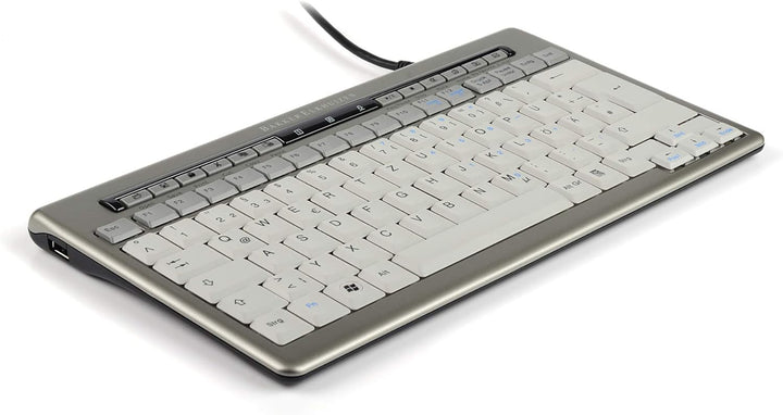 Bakker Eikhuizen KEYBSAT1HY Saturnus 840 Design S-Board Mini Tastatur mit Nummernblock (QWERTY, 10-H