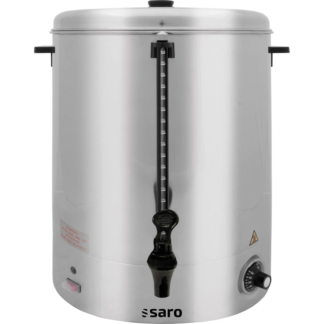 Saro 317-2005 HOT DRINK MAXI Glühwein-und Heisswasserspender, 40L, Edelstahl