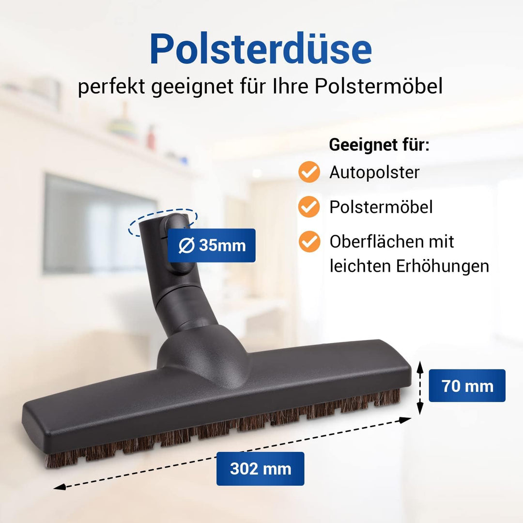 VIOKS Staubsauger Bürste für 35mm RohrØ Ersatz passend für Мiele Bodendüse 7155710 Parquet Twister S