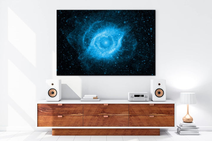 deyoli Überreste einer Supernova Format: 80x60 Effekt: Monocrome Blau als Leinwand, Motiv fertig ger